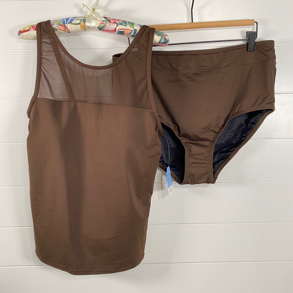 Lands' End Brown Women's Swim Set